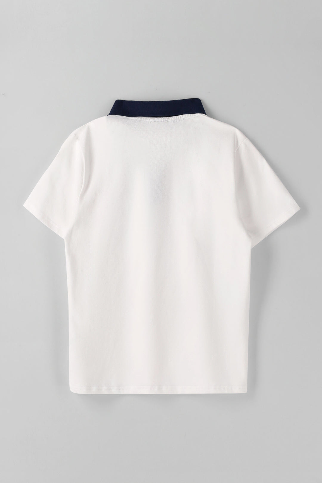 Girls Short Sleeve Betty Golfer - White/Navy