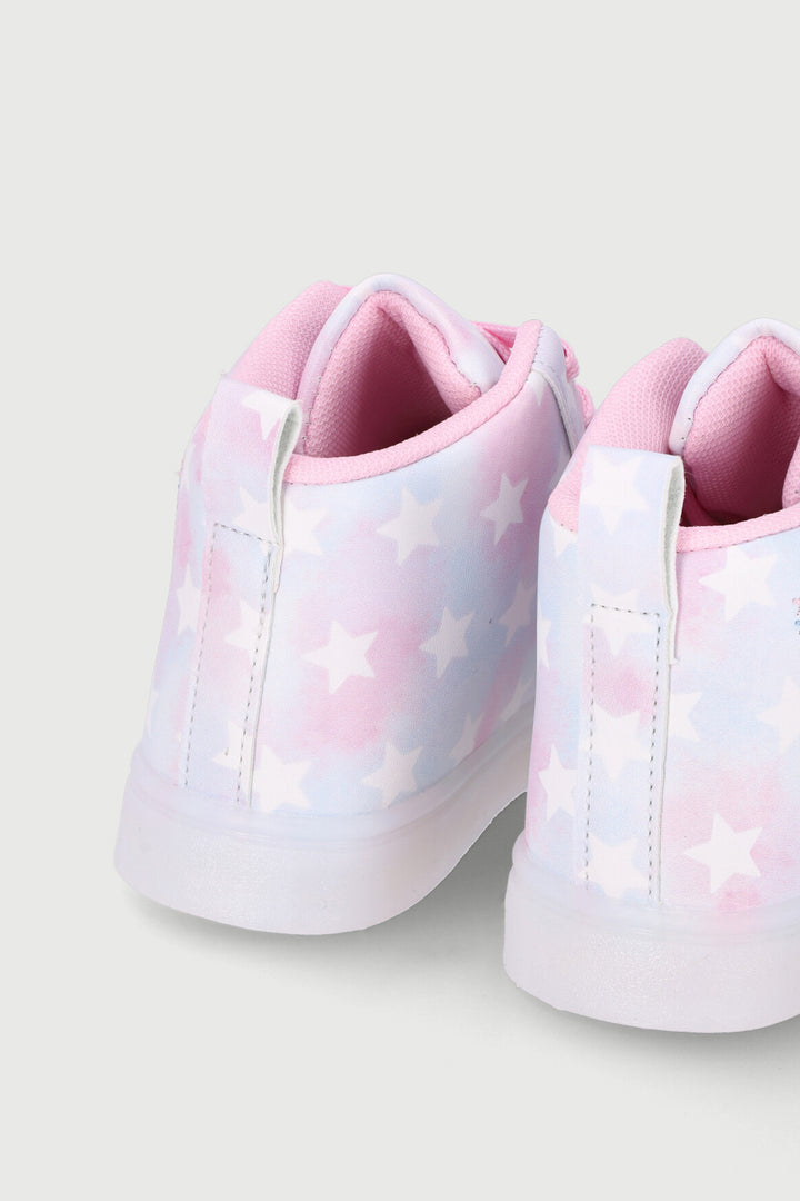 Pre-Girls Unicorn Light Up Hitop Sneaker - Multi