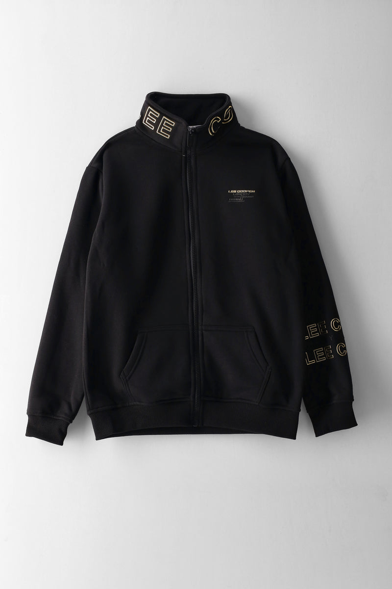 Boys Nkosi Fleece Zip Through Jacket - Black