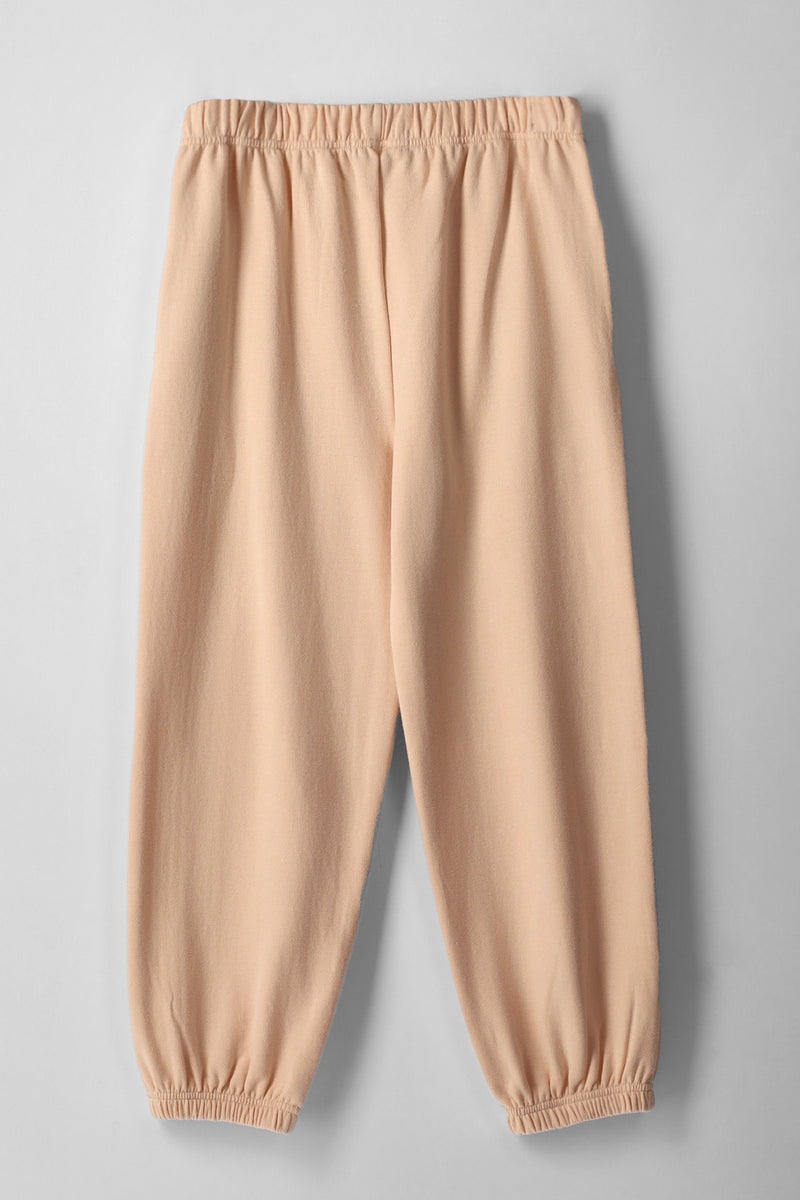 Girls Fleece Jogger - Apricot