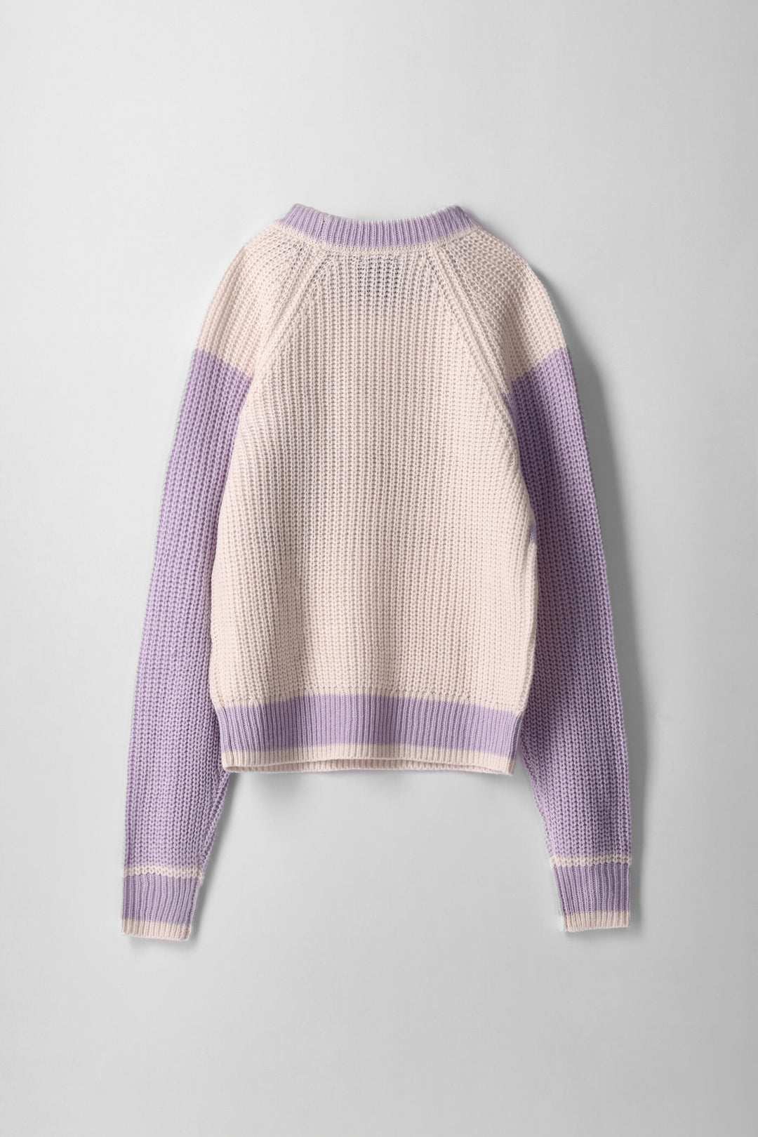 Girls 2 Tone Apres Slogan Pullover - Cream