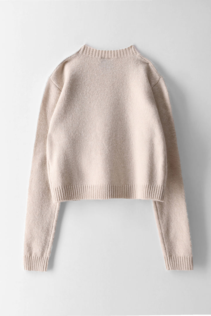 Girls Embroidered Pullover - Oatmeal