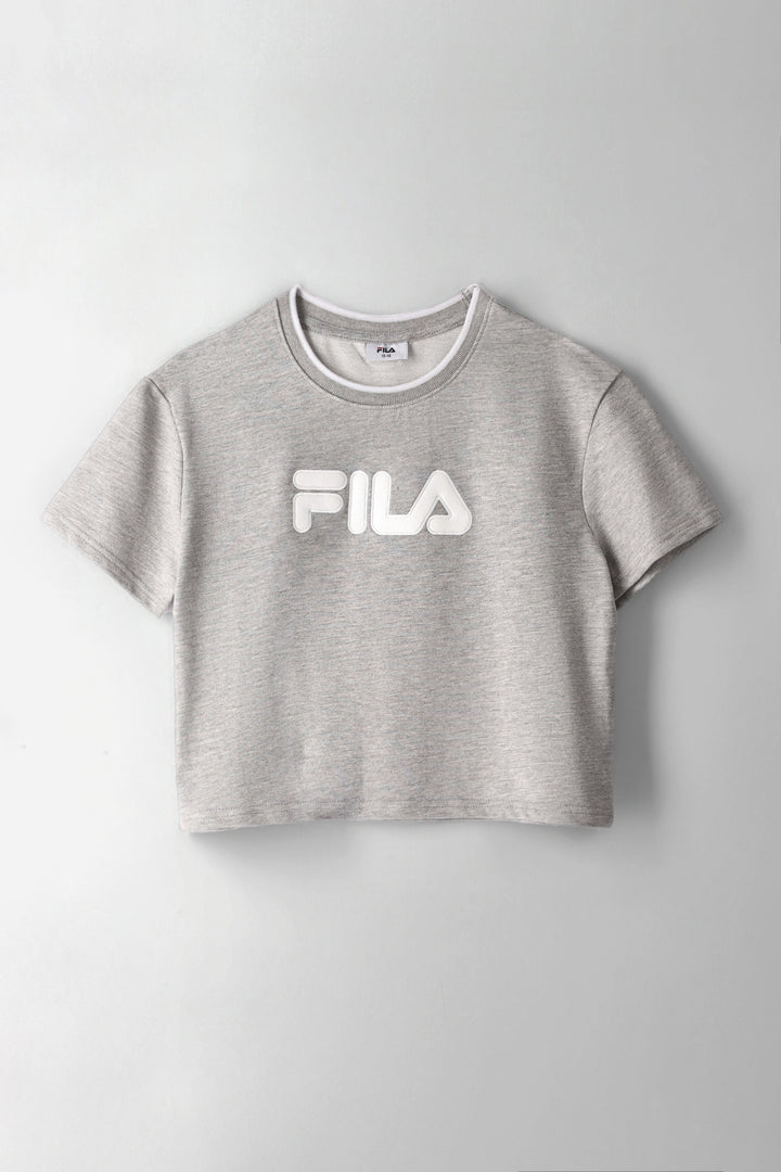 Girls Gabby T-Shirt - Grey Melange