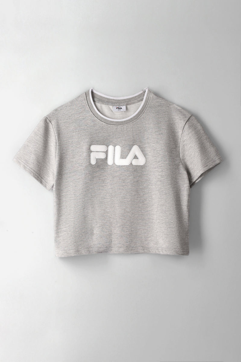 Girls Gabby T-Shirt - Grey Melange