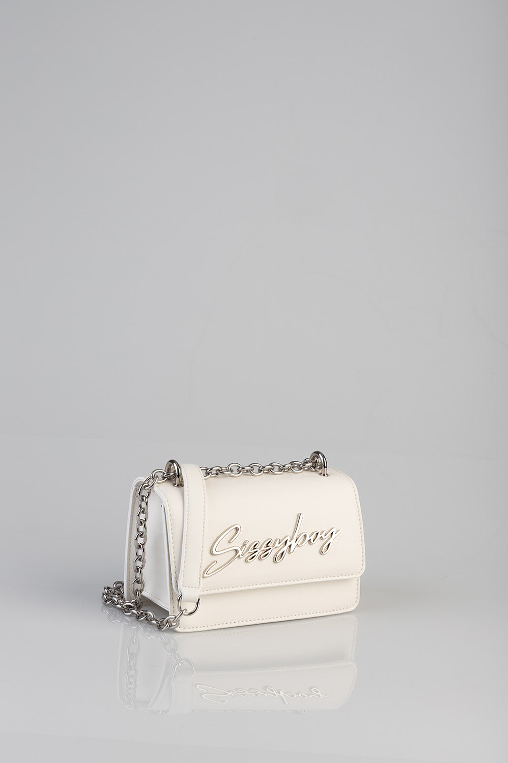 Structured Crossbody Bag - White