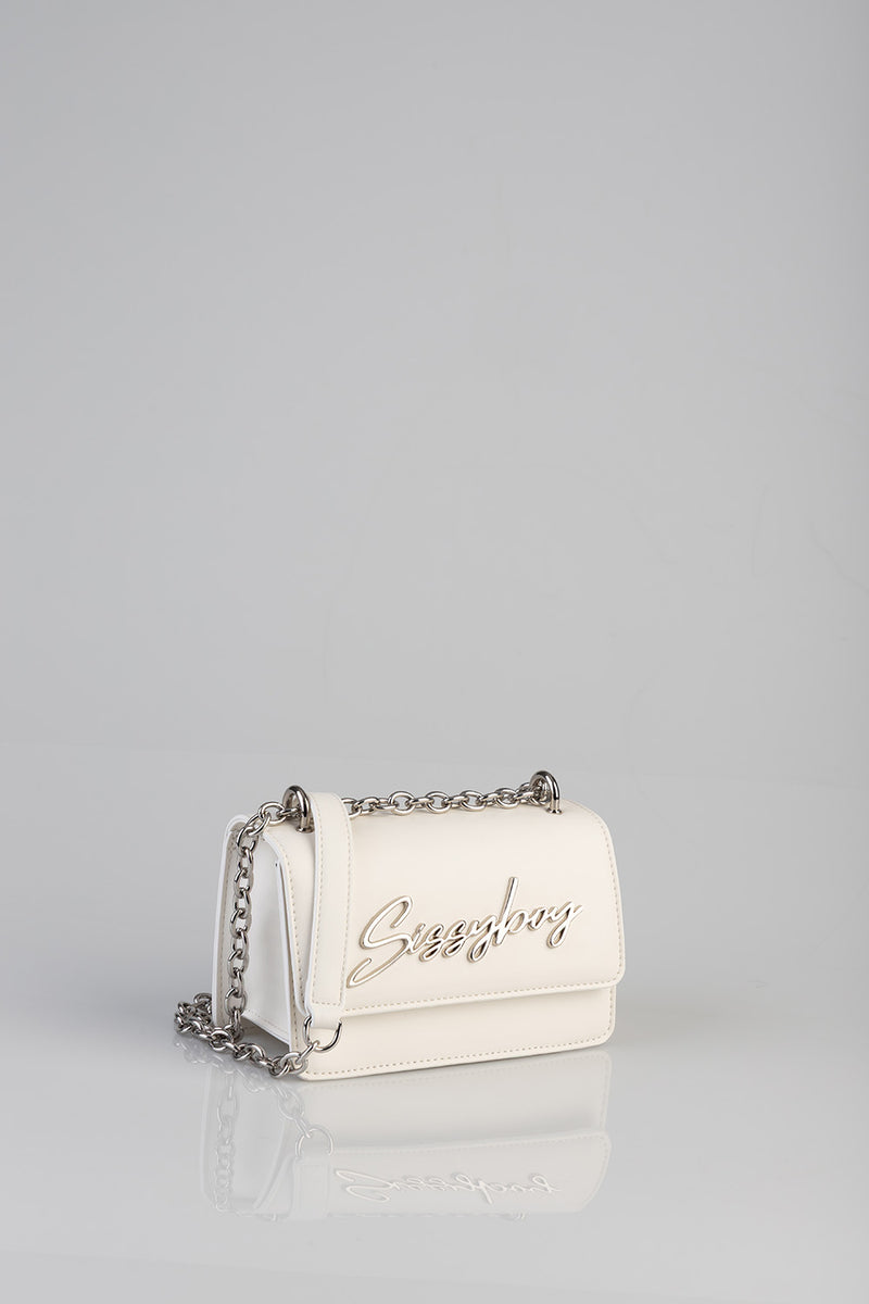 Structured Crossbody Bag - White