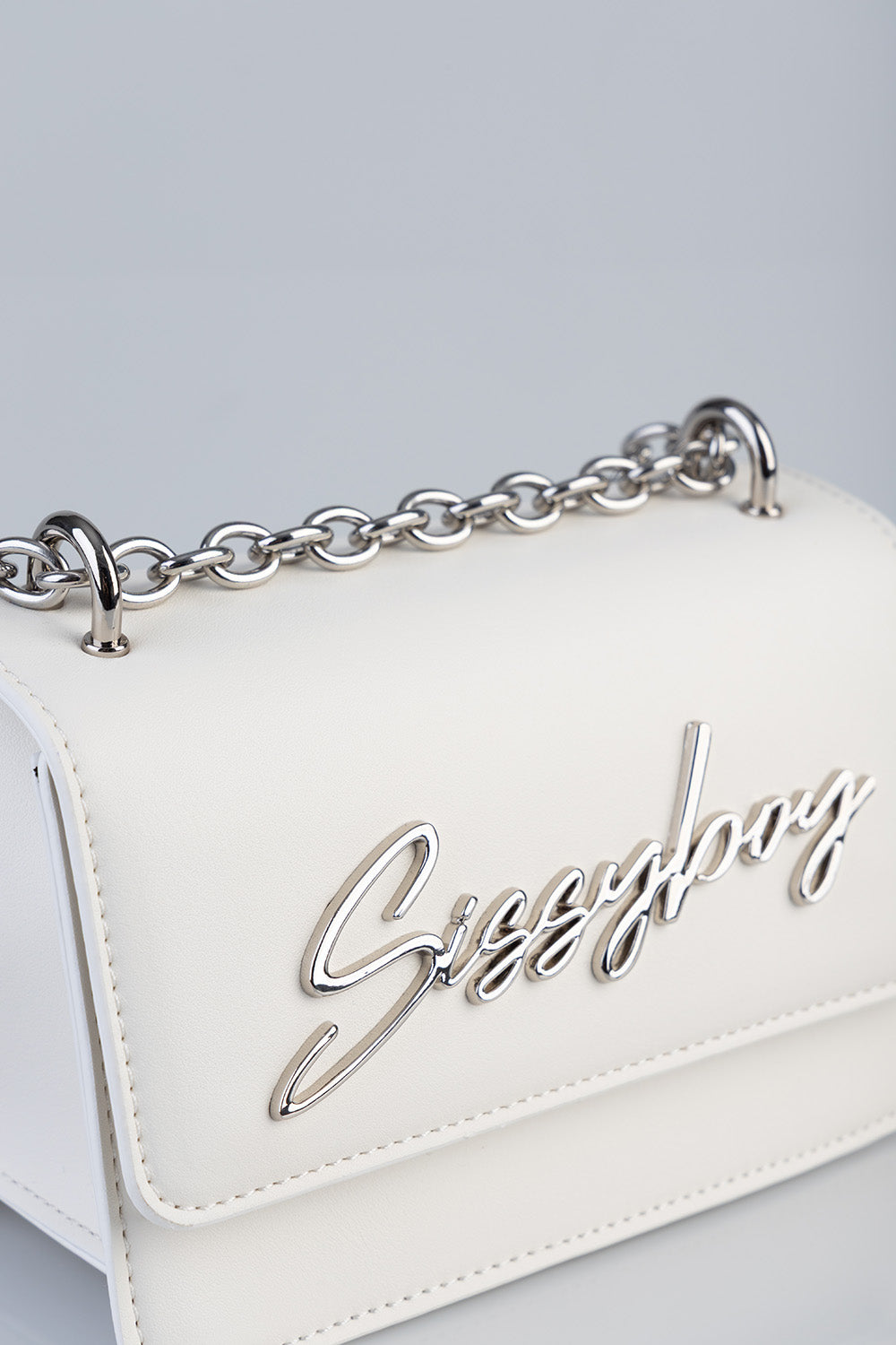 Structured Crossbody Bag - White