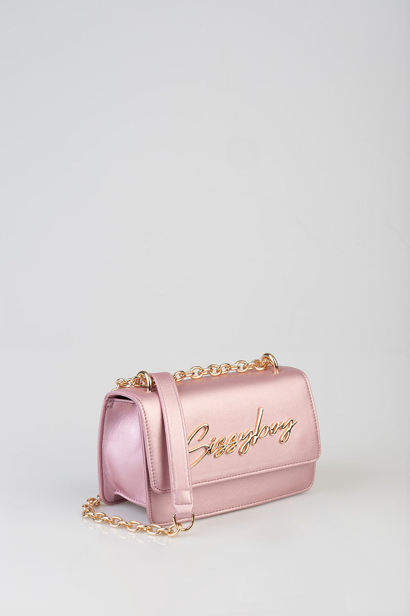 Structured Crossbody Bag - Pink