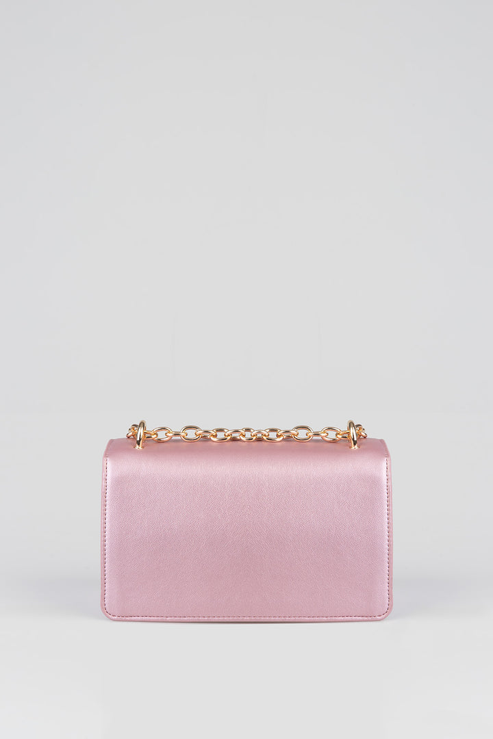 Structured Crossbody Bag - Pink