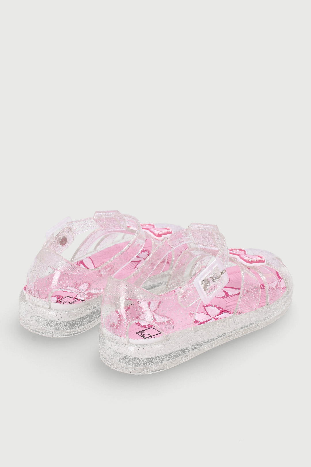 Pre-Girls Butterfly Jelly Sandal - Pink