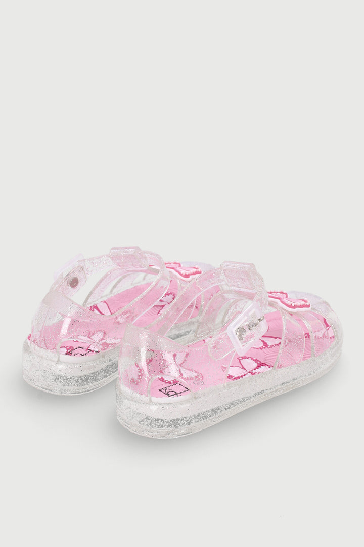 Pre-Girls Butterfly Jelly Sandal - Pink
