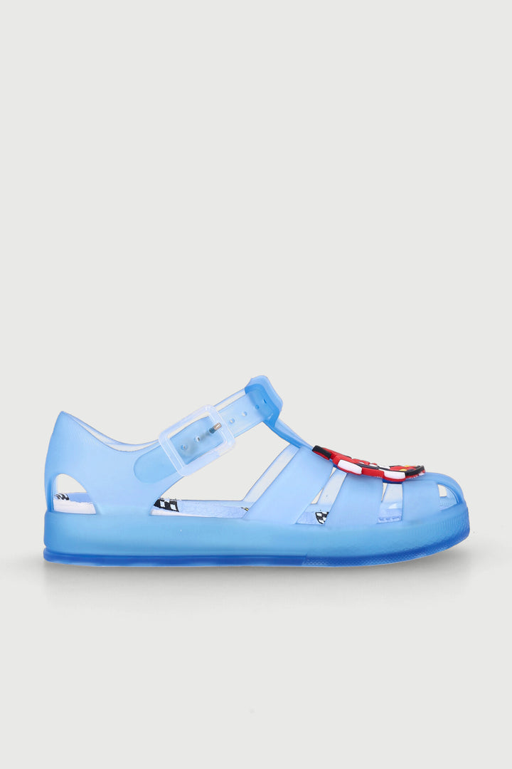 Pre-Boys Racer Jelly Sandal - Blue