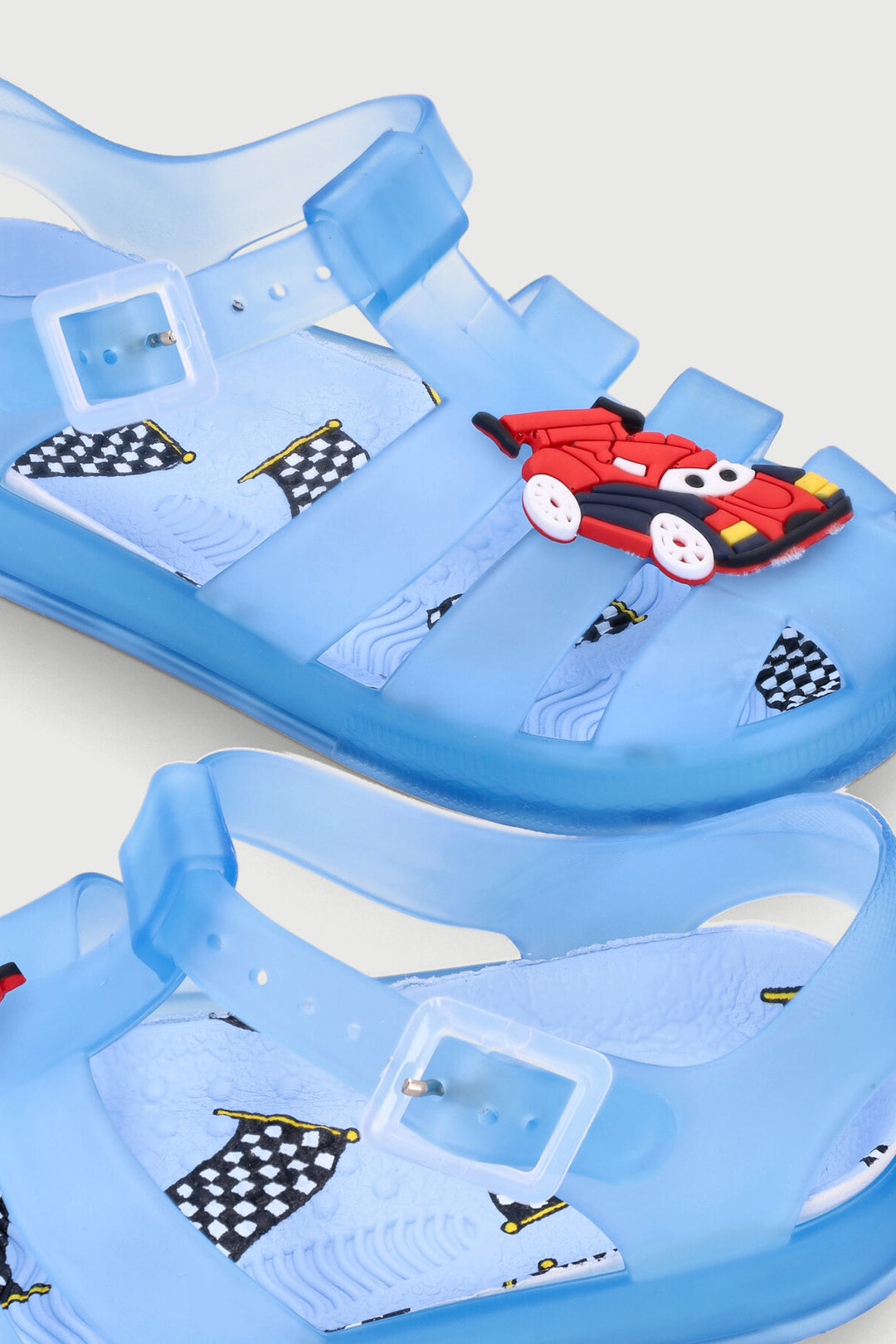 Pre-Boys Racer Jelly Sandal - Blue