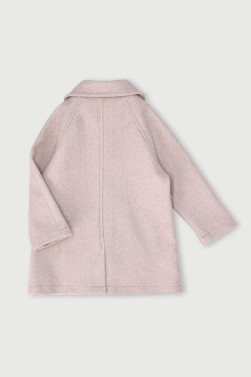 Pre-Girls Melton Coat - Stone