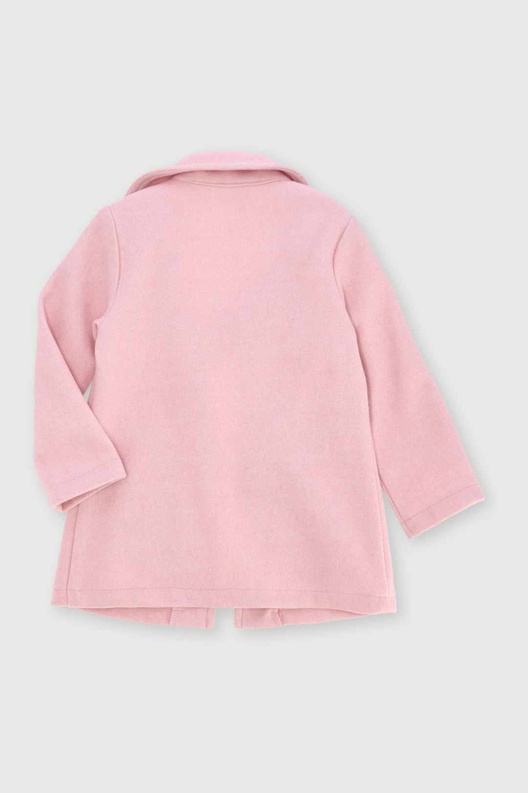Pre-Girls Melton Bow Coat - Pink