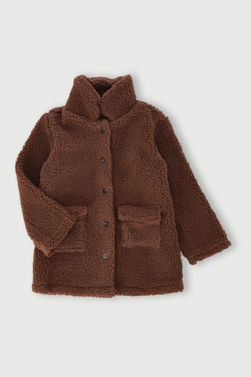 Pre-Girls Teddy Coat - Brown