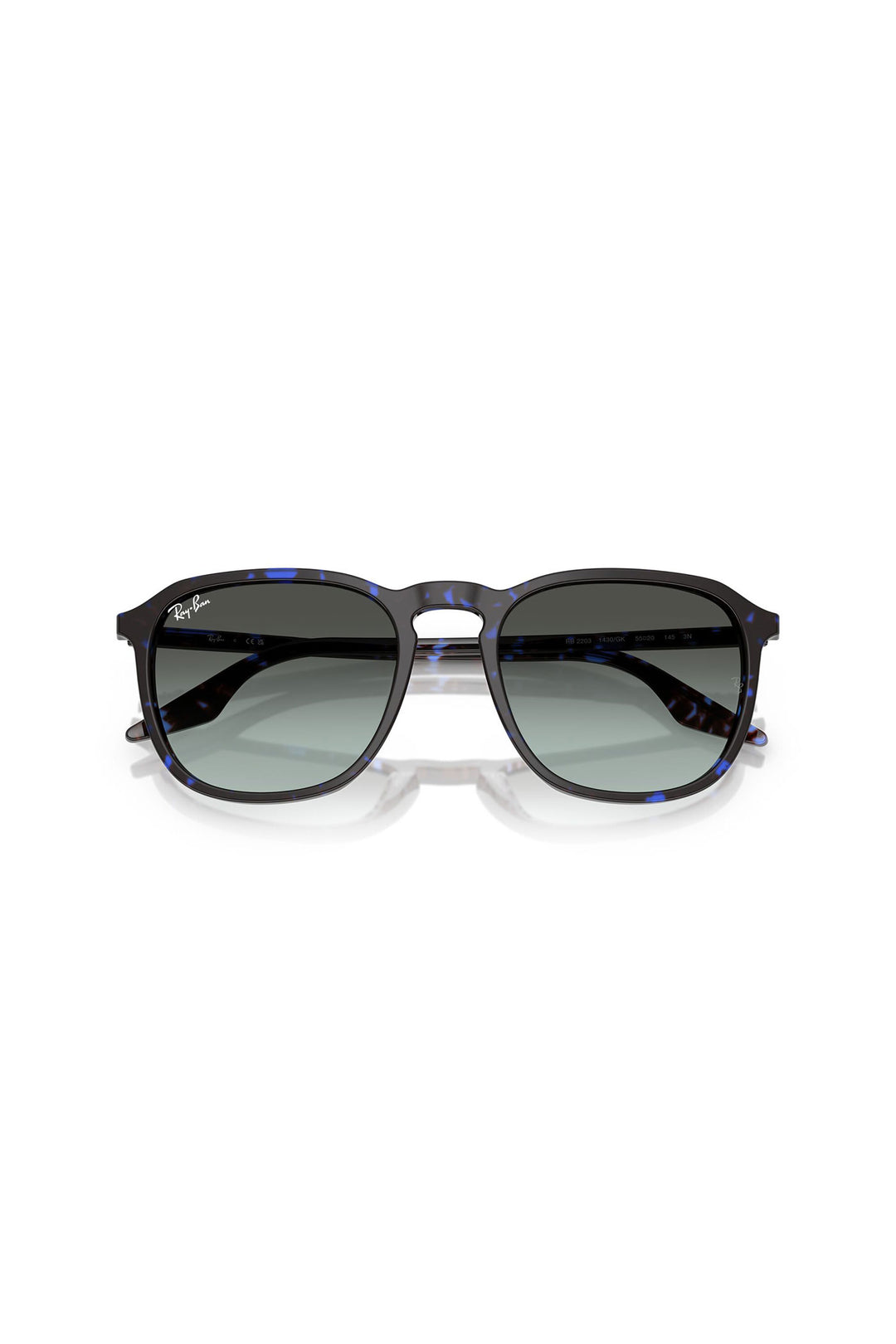 Havana Turtle Sunglasses - Blue