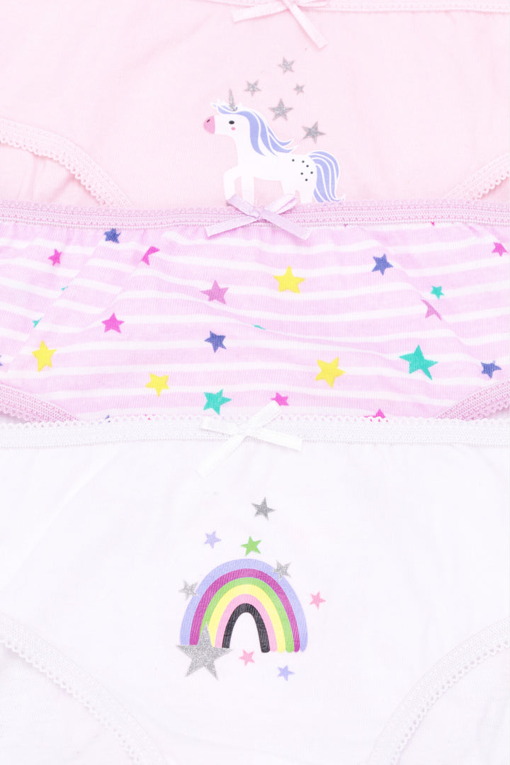 Pre-Girls 7 Pack Unicorn Printed Panties - Lilac