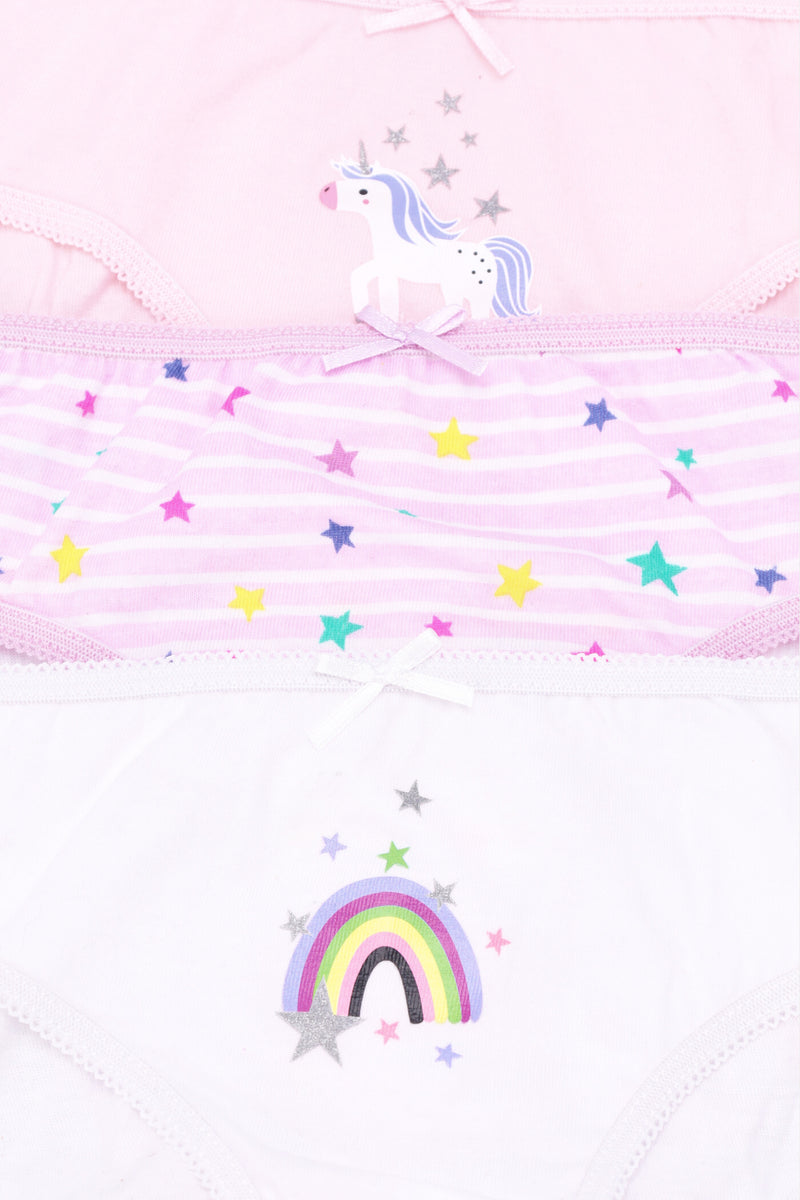 Pre-Girls 7 Pack Unicorn Printed Panties - Lilac