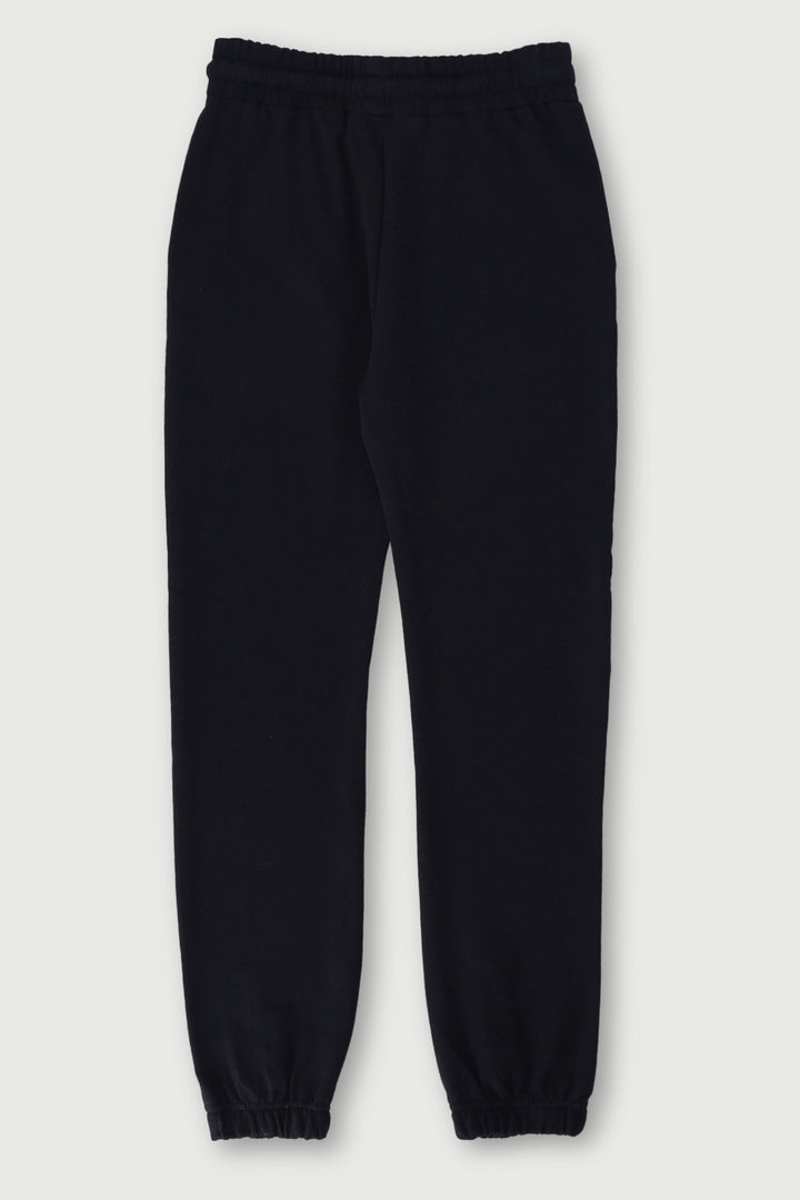 Boys Unbrushed Fleece Jogger - Black