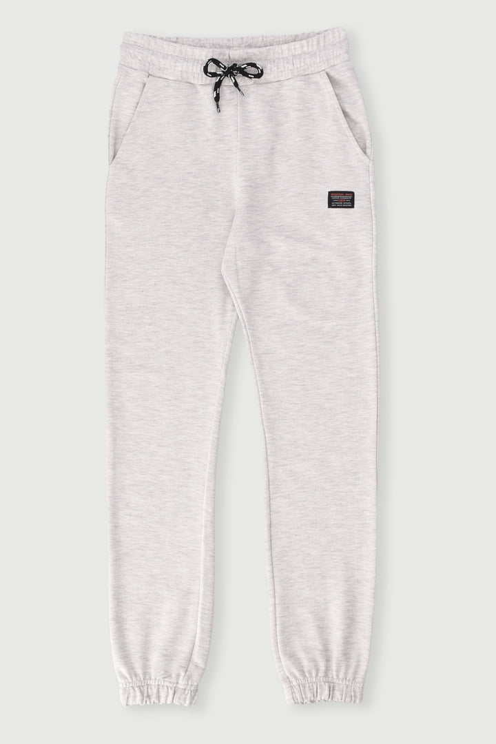 Boys Unbrushed Fleece Crew Top - Natural