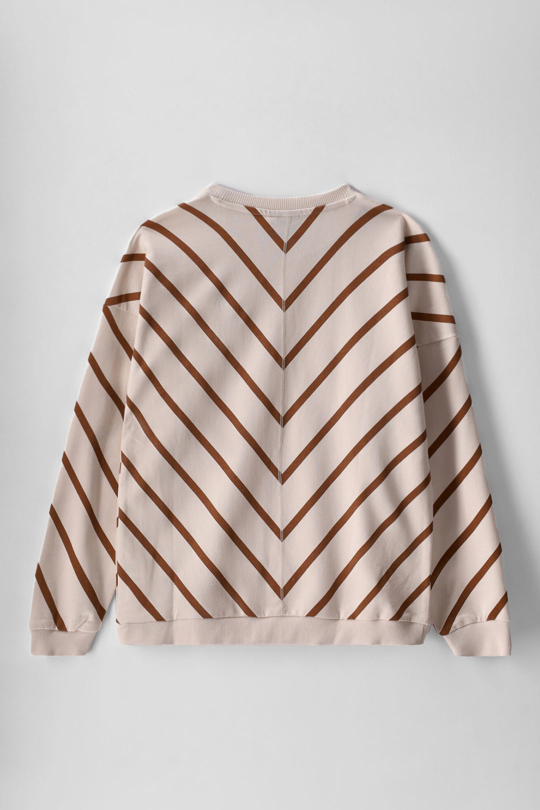 Girls Isla Stripe Batwing Sleeve Sweatshirt - Sand