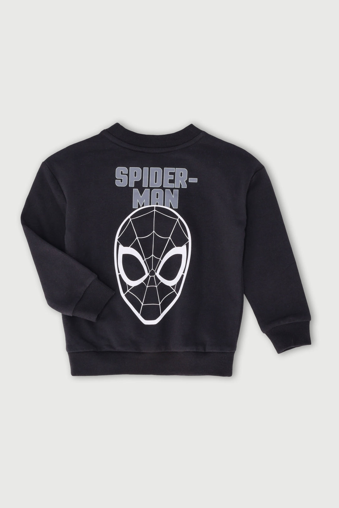 Pre-Boys Flocking Crew Sweater - Black