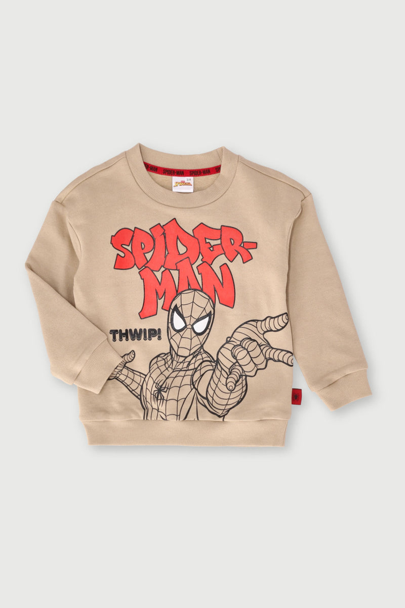 Pre-Boys Glow in the Dark Crew Sweater - Stone