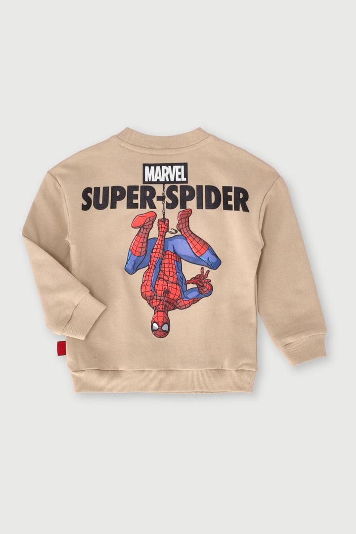 Pre-Boys Glow in the Dark Crew Sweater - Stone