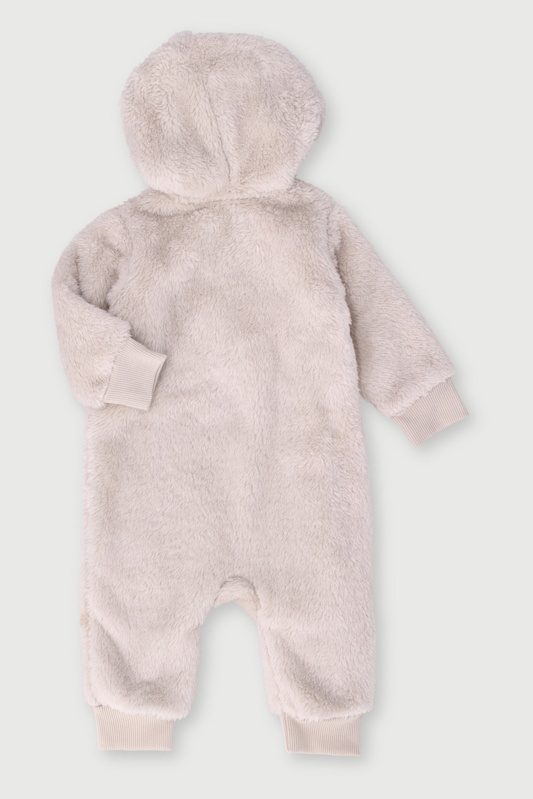 Baby Boys Puppy Sherpa Sleepsuit - Light Brown