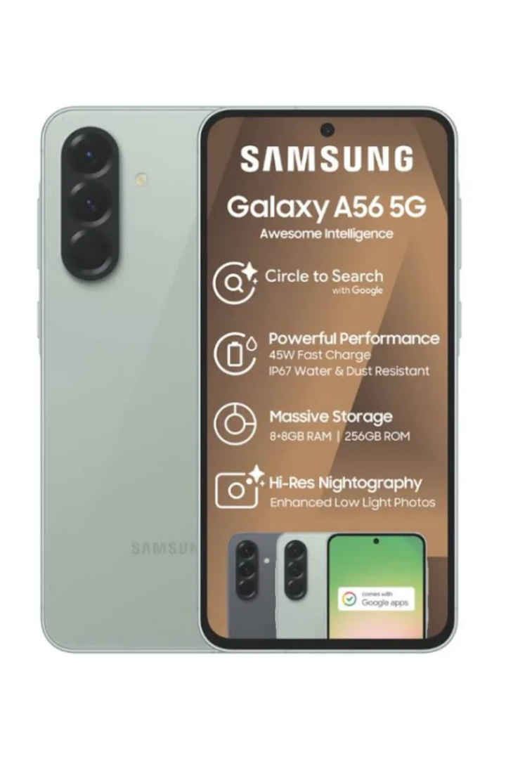 Galaxy A56 5G 256GB Dual Sim Cellphone - Light Green