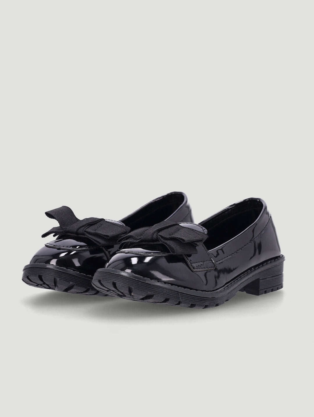Pre-Girls Pre-Girls Bow Penny Moccasin Shoe - Black