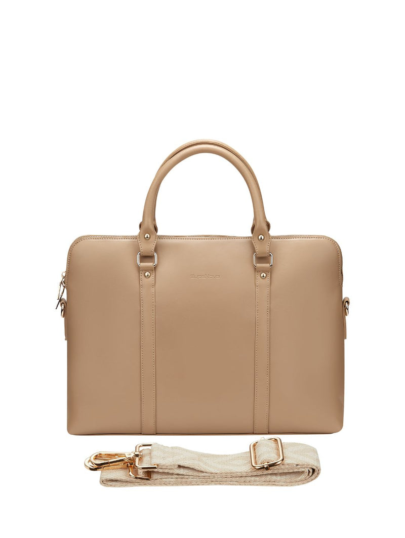 Azura 15.6"Ladies Laptop Tote Bag - Taupe