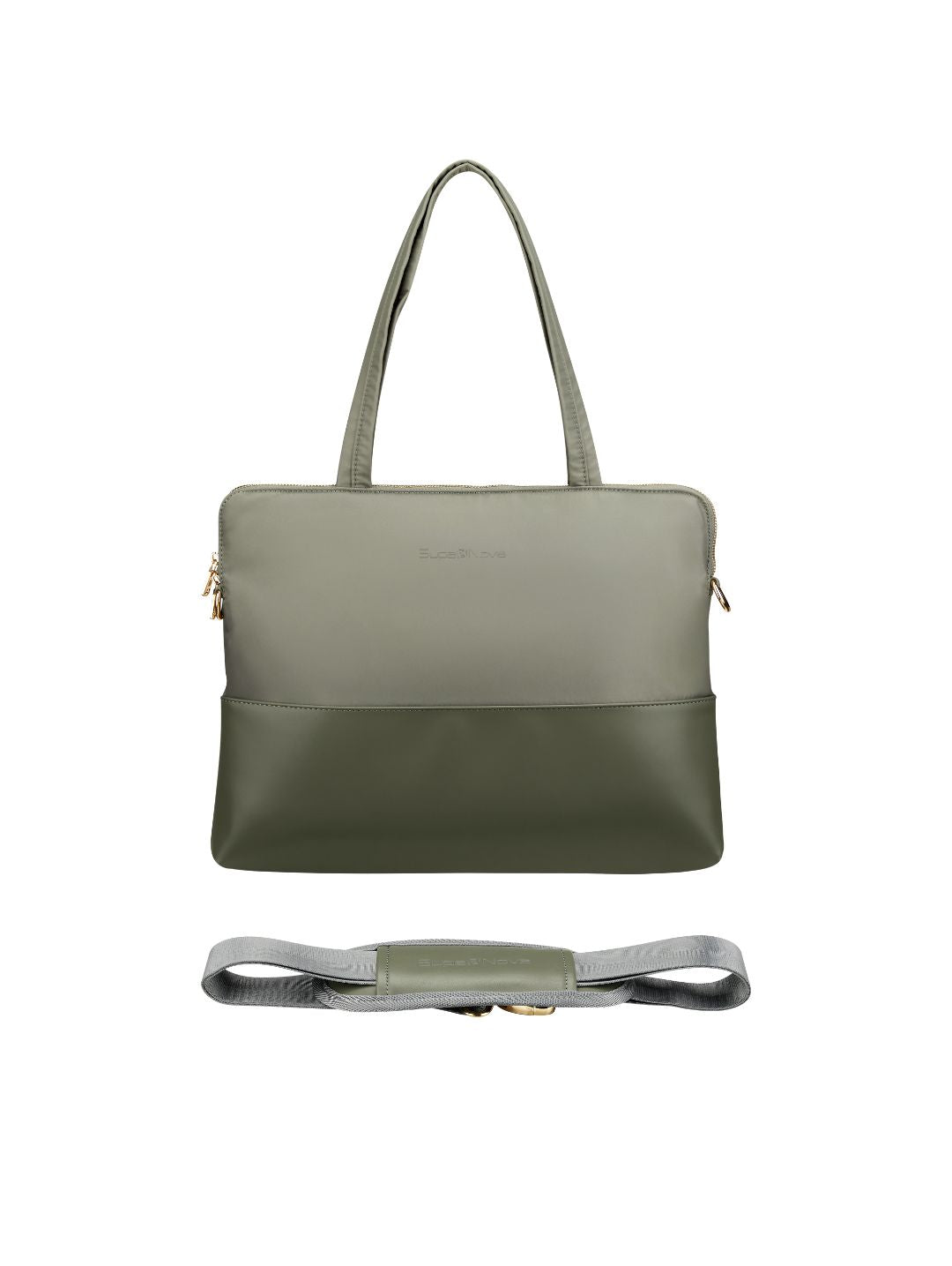 Gwen 15.6" Laptop Bag - Moss Green