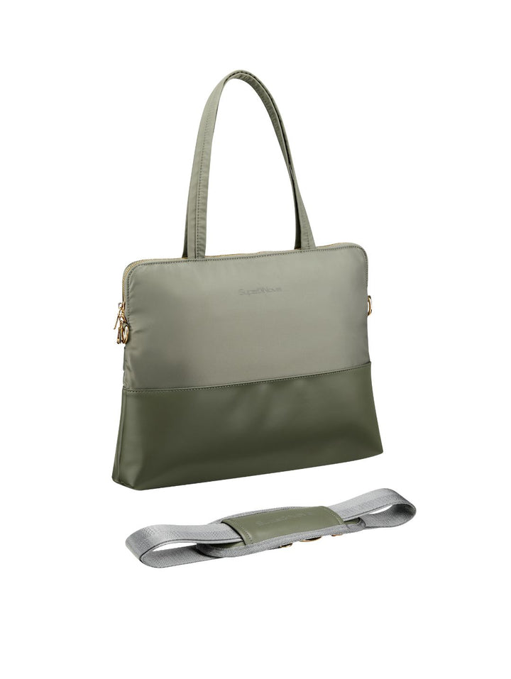 Gwen 15.6" Laptop Bag - Moss Green