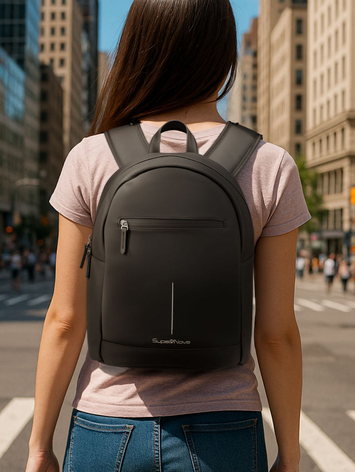 Layla 15.6"Laptop Backpack - Black