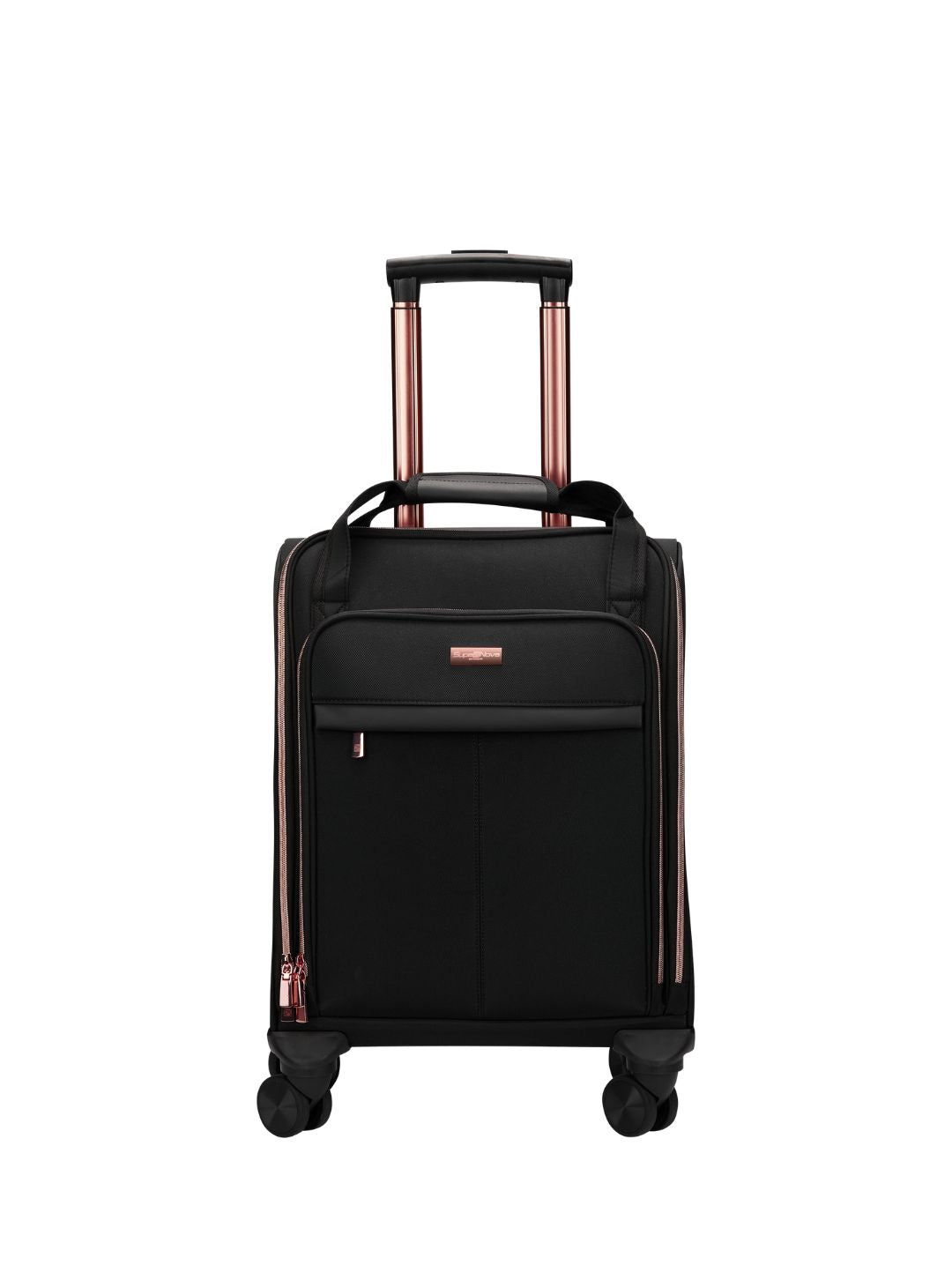Zoe 15.6"Laptop Business Trolley Case - Black