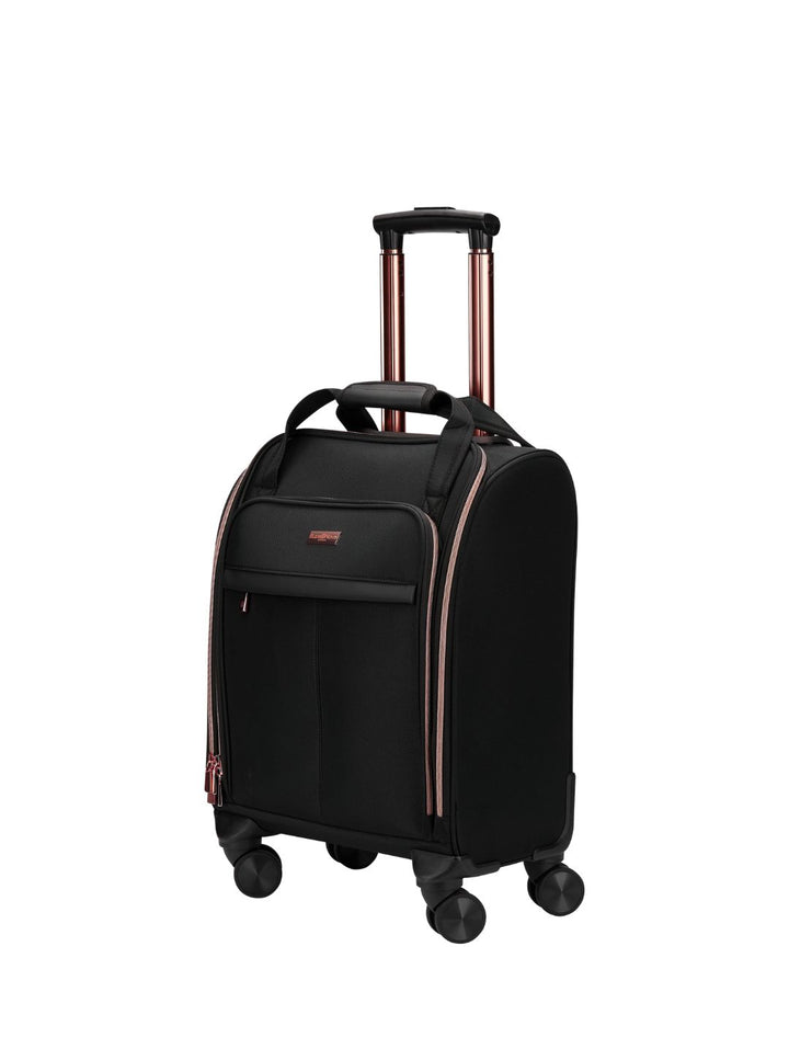 Zoe 15.6"Laptop Business Trolley Case - Black
