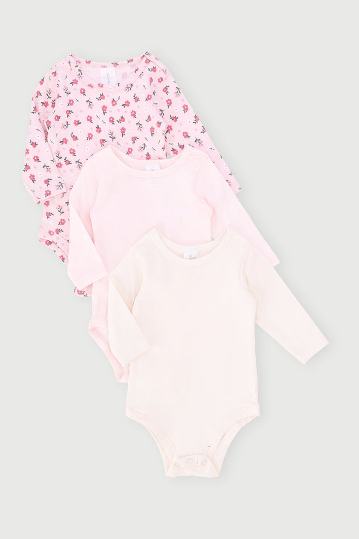 Baby Girls 3 Pack Fashion Vest - Pink