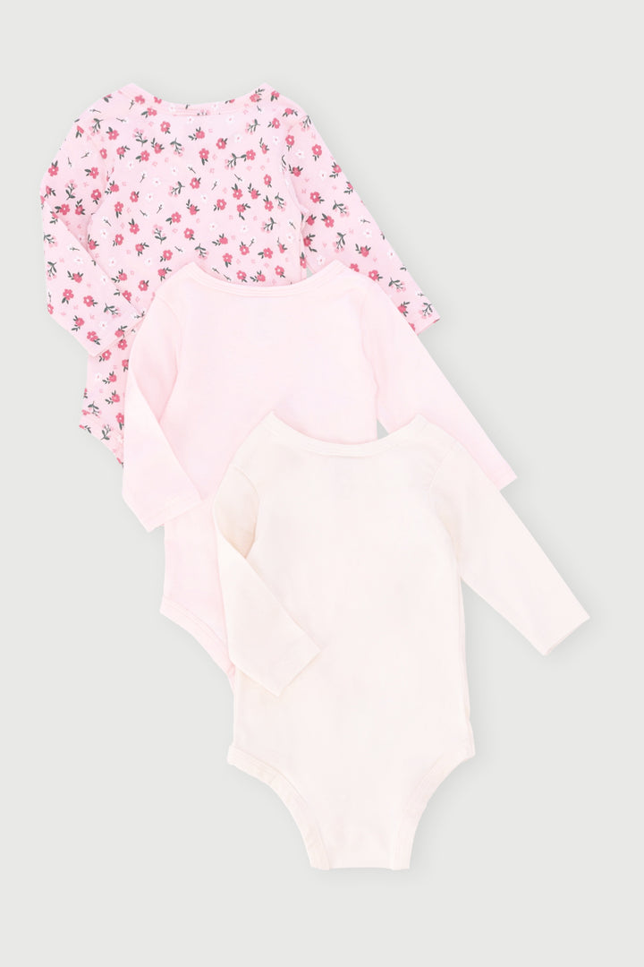 Baby Girls 3 Pack Fashion Vest - Pink