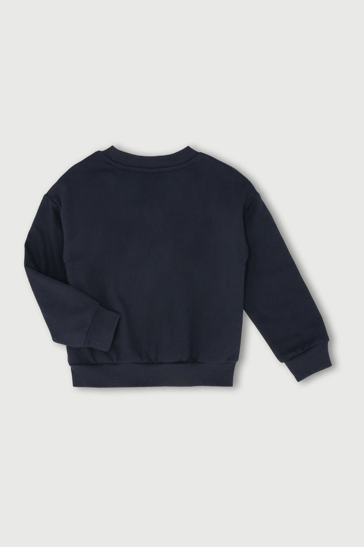 Pre-Girls Bow Track Top - Charcoal