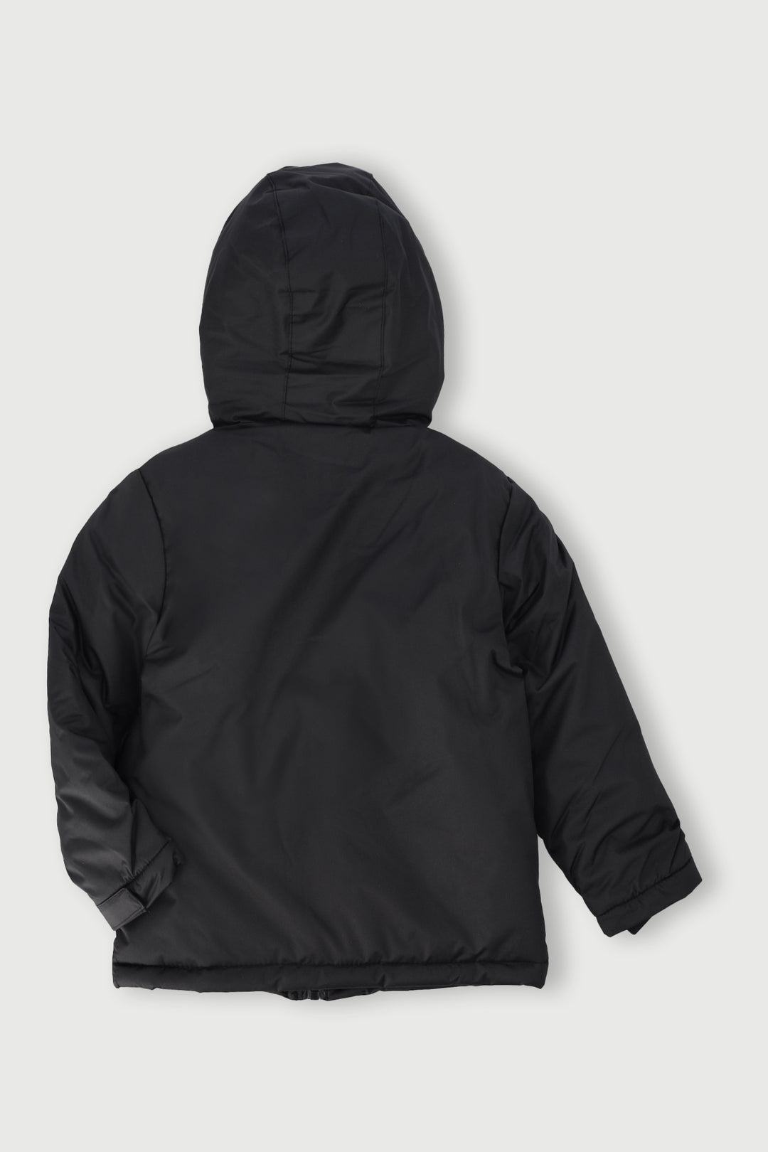 Pre-Boys Longer Length Parka Jacket - Black