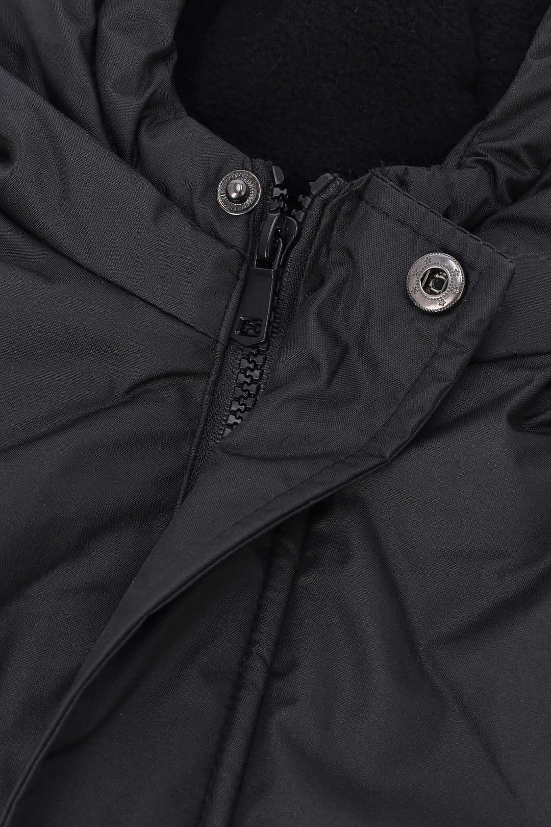 Pre-Boys Longer Length Parka Jacket - Black