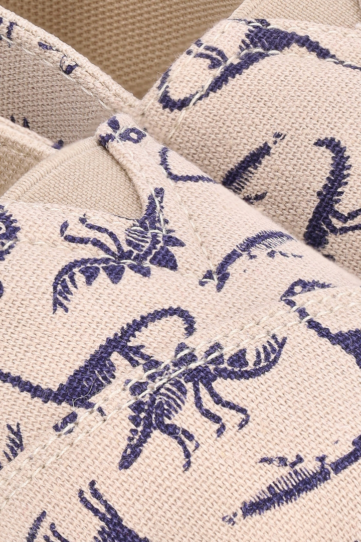 Pre-Boys Dino Toms Shoe - Stone/Navy