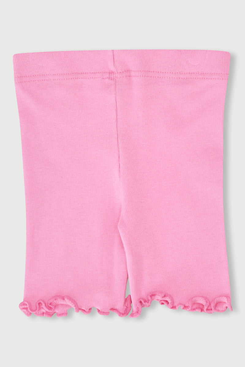 Pre-Girls Rib Cycle Short - Pink