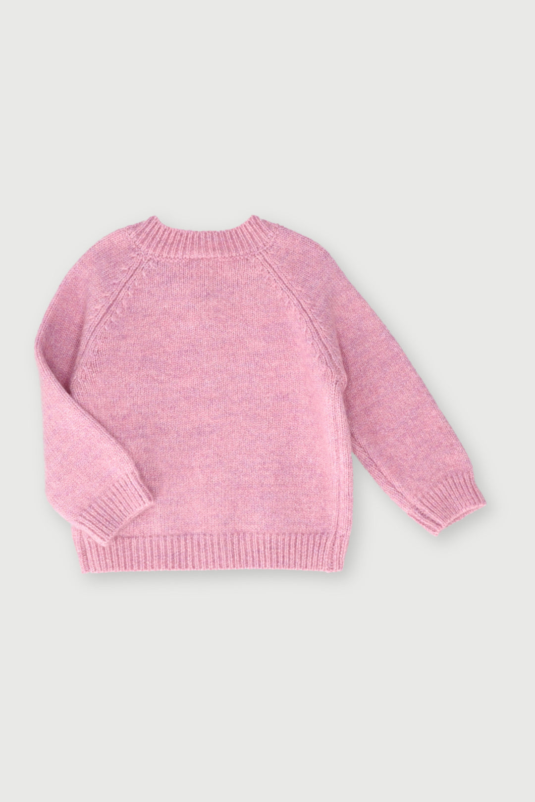 Knitweat Cardi  Bunny Applique   - Dusty Pink