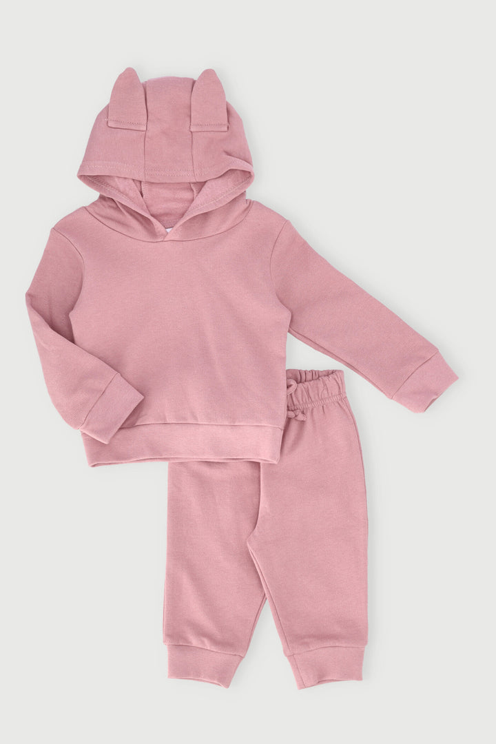 Baby Girls Novelty Tracksuit - Mauve