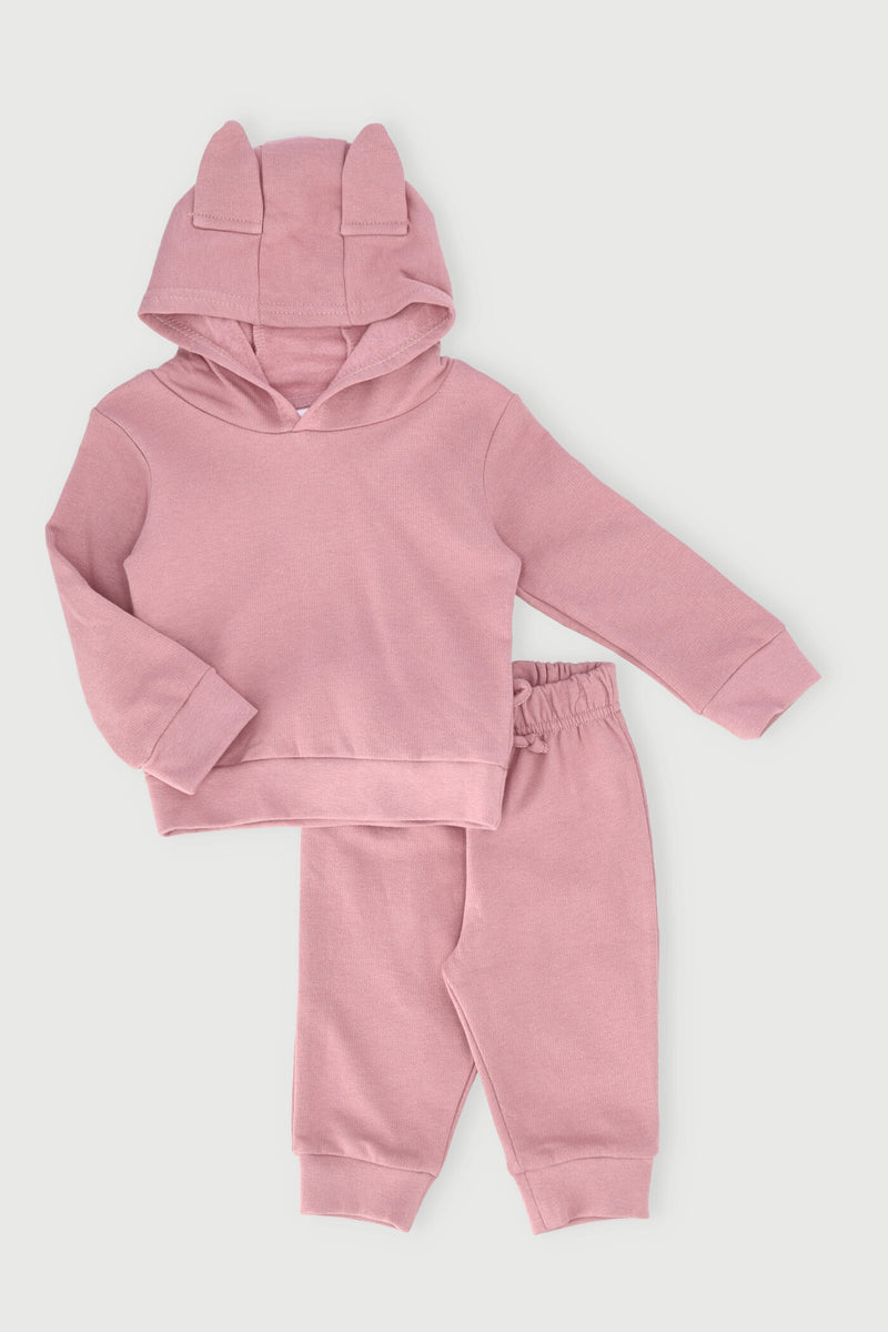 Baby Girls Novelty Tracksuit - Mauve