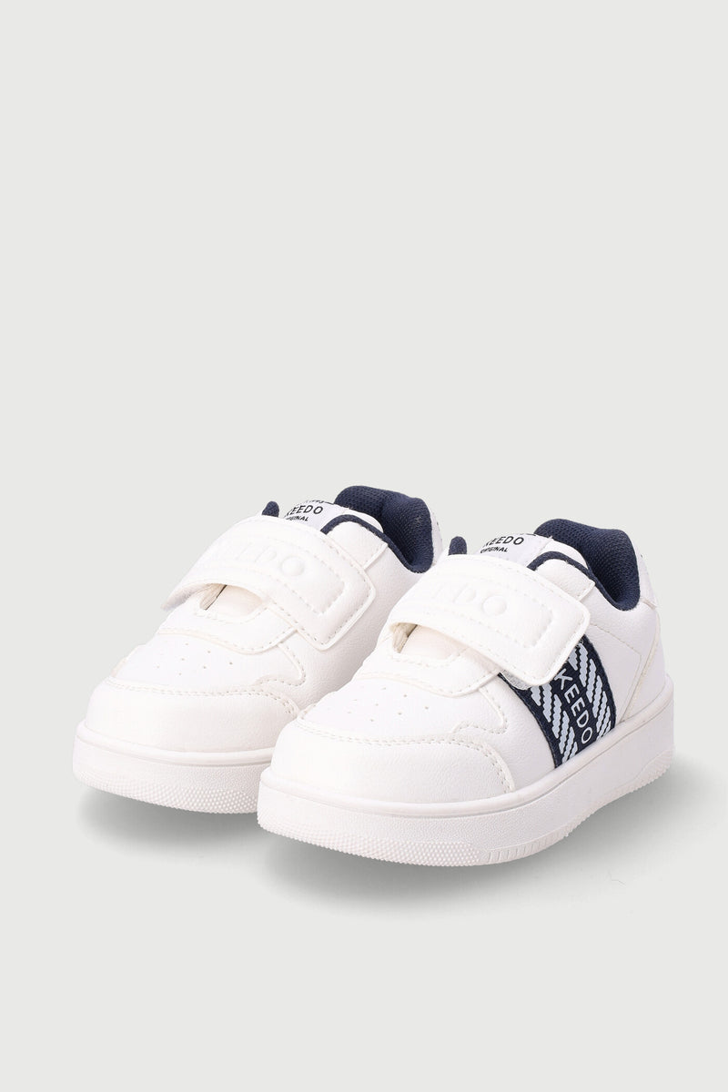 Keedo Boys Court Sneaker - White