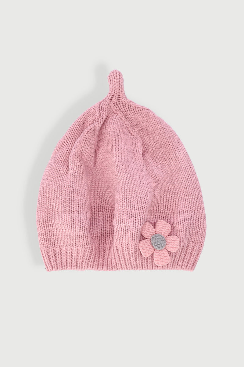 Pre-Girls 3D Flower Beret - Pink